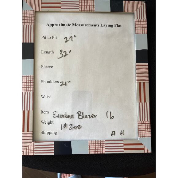 Everlane Linen Double Breasted Blazer Cream Quiet Luxury Elevated Basic Cream 16 - Picture 7 of 8